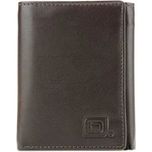 New 𝅺Leather Trifold Wallets for Men - RFID Blocking, Dark Brown